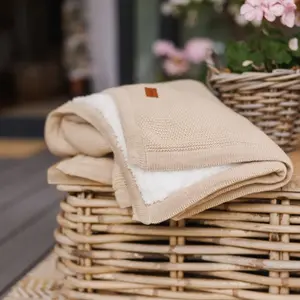Cotton Baby Blanket PurePower ONO 1659/02 with Insulation — Beige