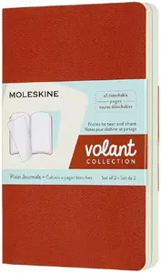 Piezīmju bloks Moleskine Volant MS-620510 — gludi lapas, 80 lapu, koraļļu un akvamarīna