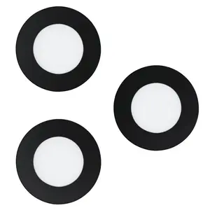 Подвесной светильник EGLO FUEVA-Z LED E, LED 1170 лм, 6500 К, 220–240 В, черный, диммируемый, IP20/IP44