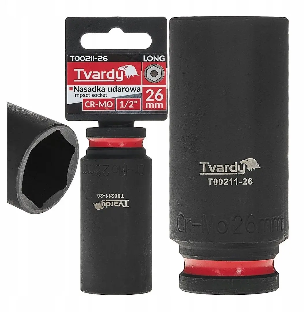 Trieciena ligzda Tvardy gara 1/2" 6-punktu