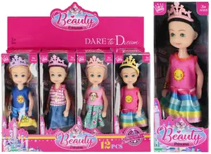 Lelle Mega Creative LK1710 — Princese 15 cm, dažādas kleitas, rotaļlieta bērniem