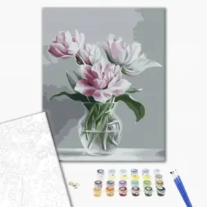 BRUSHME komplekts krāsošanai pēc numuriem BR-BS51471 — audekls 40×50 cm, «Vase of Tenderness», 1 gb.