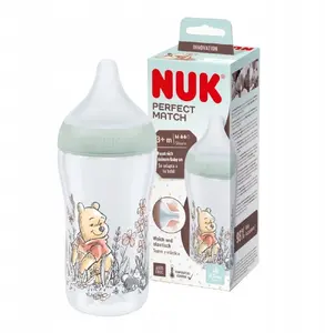 Бутылочка для кормления Nuk 260 мл из полипропилена с силиконовой соской размер M (модель 10742027KP)