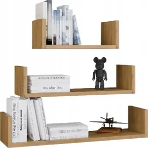 Sienas plauktu komplekts Malys Group MOBI 3P — 3 plaukti, Oak Artisan apdare
