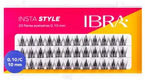 Ibra Kępki rzęs Insta Style 10 mm — individual lash clusters, synthetic extensions