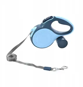 Retractable Dog Leash Extralink Pupilplanet 5 m with LED and Waste Bag Container