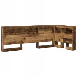 Headboard with Storage Shelf VidaXL Lumarko 100 cm, Reclaimed Wood Finish