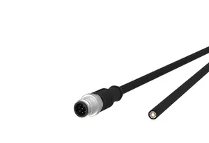 Sensor/actuator cable Triton METZ CONNECT 142MEA10010 M12 male to open end, 1 m, black