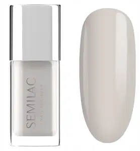 Nail Polish SEMILAC 101 Sheer Nude — classic nail lacquer, 9 ml