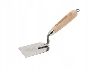 Trowel Kubala KIELNIA SZTUKATORSKA NIERDZEWNA 100MM WOOD LINE, stainless steel blade 100 mm