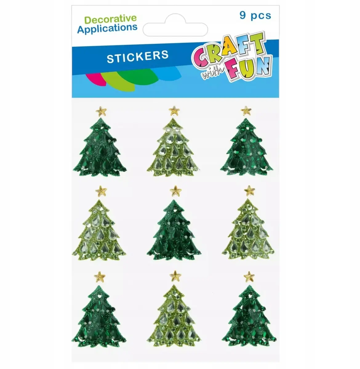 Craft with Fun svētku uzlīmju komplekts