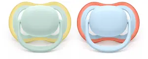 Avent Philips AVENT knupītis SCF087/01 Ultra Air — klasiskā silikonā ortodontiskā krūtiņa, 0–6 mēn.