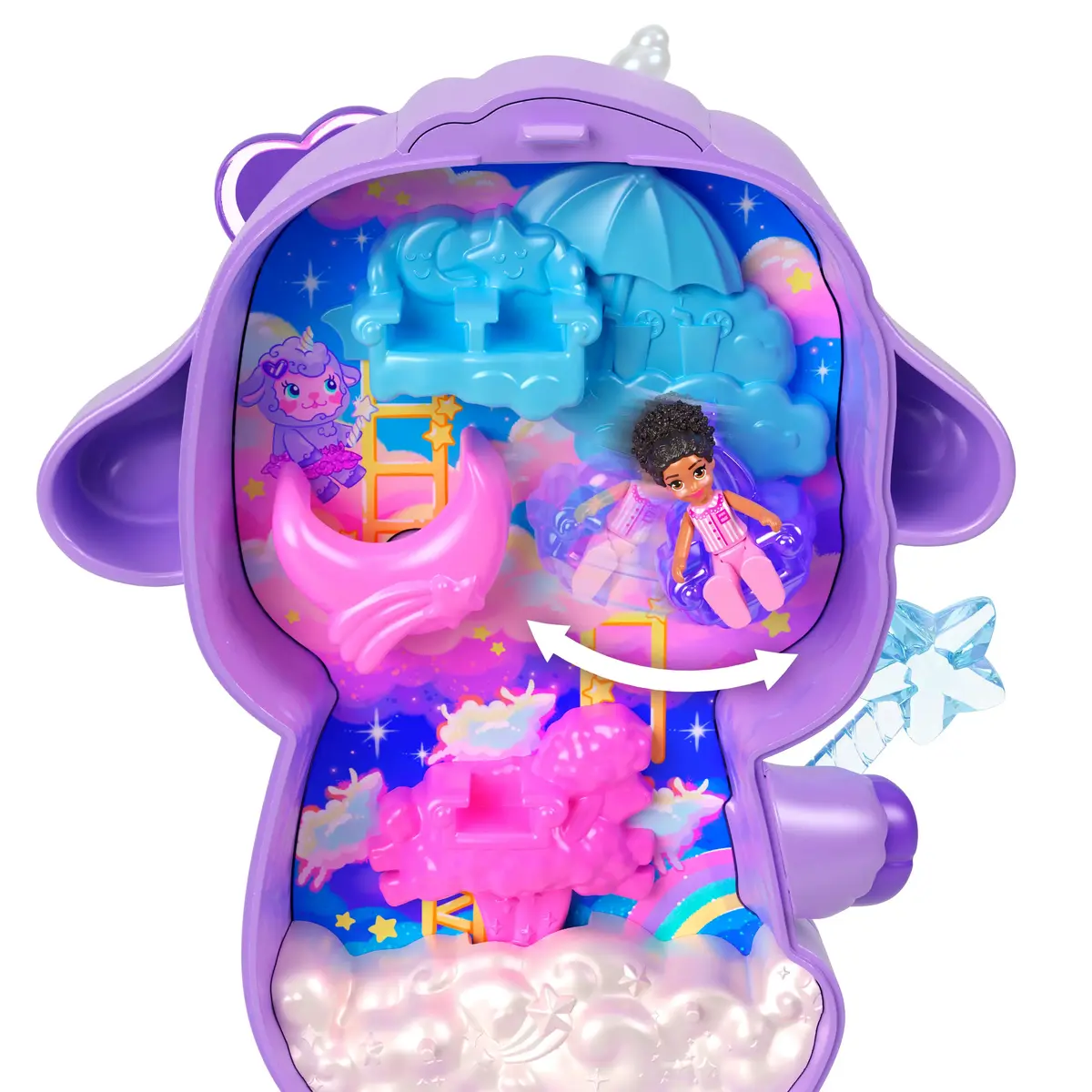 Polly Pocket MATTEL JCB15 Cozy Dreamland Lamb playset Photo 5
