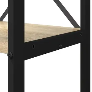 Стеллаж VidaXL Lumarko для книг в цвете Сонома дуб, 80 x 30 x 118 см