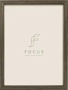 Photo Frame focus Willow Walnut with Acrylic Glass for 50x70 photos