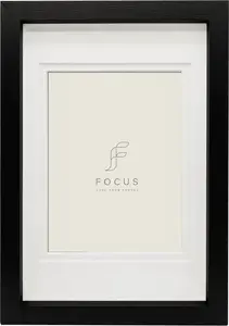 Фоторамка focus Dahlia с UV-стеклом, чёрная — для 30x40 см с паспарту 20x30 см