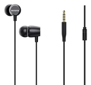 Vadu intraaurālas austiņas Aiwa ESTM-20BK — melnas, 20–20 000 Hz, kabelis 1,2 m, zvaniem/mūzikai/sportam