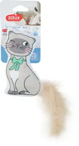 Игрушка для кошек ZOLUX CHATOUILLE — мушка с перьями и кошачьей мятой, 7,5 см