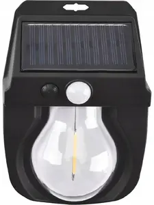 Wall lamp solar LTC LXLL176 COB 5W 600 lm with motion and dusk sensor, 1800 mAh battery (ABS)