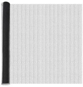 Шестиугольная сетка-ограждение VidaXL 1,5 x 50 м Серый Сталь