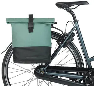 Double Pannier Bag Basil Cove 28–32L with MIK System, silvergreen/black