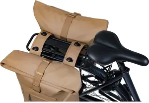 Double Pannier Bag Basil Brooklyn 41L with MIK System — Waterproof, Sand