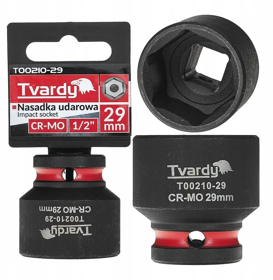 Triecienatslēga 1/2" 6-šķautņu 29 mm Tvardy