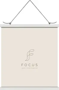 Poster Hanger Magnetic White 31 cm by focus – magnetic poster mount for prints and posters