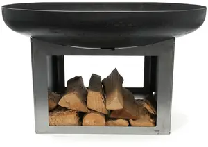 Garden fire pit Ambiance Fresvik Ø80 with base — model FB.020