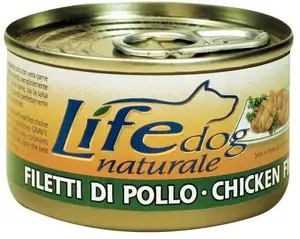 Консервы для собак Life Pet Care LIFE DOG 90 г Филе курицы (влажный корм, банка 90 г)