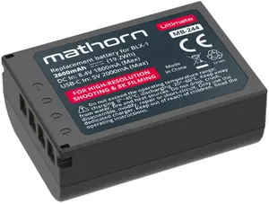 Rechargeable Battery Mathorn MB-244 Ultimate 2600mAh USB-C replacement for BLX-1