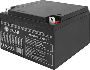 Гелевый аккумулятор CSSB LX12260CS 12В 26А·ч — герметичный свинцово-кислотный аккумулятор
