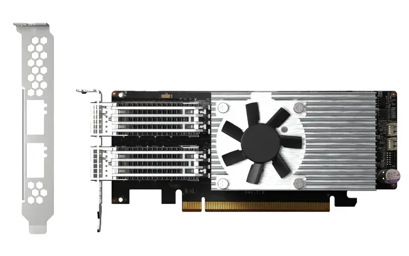 Triton QNAP QXG-100G2SF-E810 сетевая карта 100 Гбит/с Photo 7