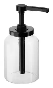Food storage dispenser APS 93290 Round Dispenser 1.7 L — black/transparent