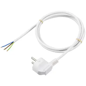 Power Cable Sygonix SY-6408152 H05VV-F 3G0.75 CEE 7/7 1.5 m 230V 16A (white)