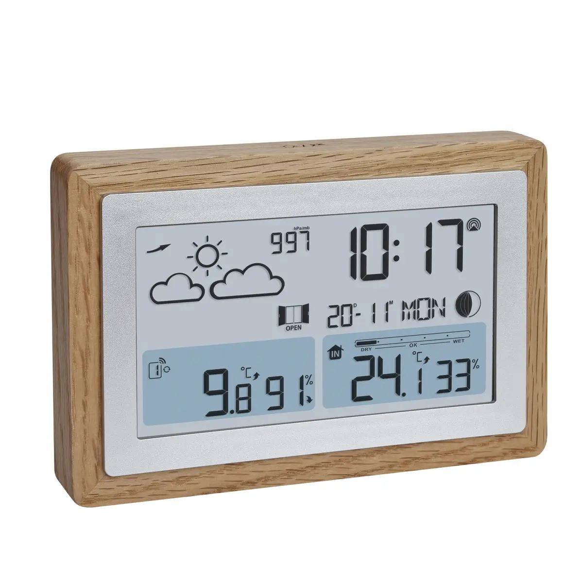 tfa dostmann Oak Oak Silver termometrs higrometrs Photo 3