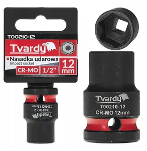Impact Socket 1/2" 6-point 12mm CR-MO by Tvardy