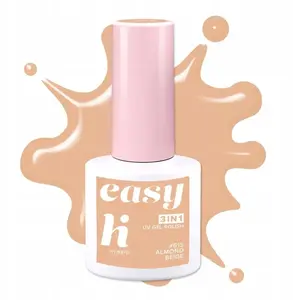 HI HYBRID hibrīda nagu laka Easy 3in1, tonis 615 Almond Beige, 5 ml