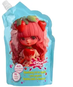 Chlapu Chlap Bąbelkowy shower and bath gel doypack – strawberry scent, 400 ml
