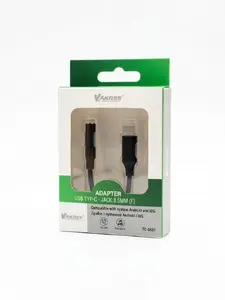 VAKOSS TC-5681K USB Type-C to 3.5mm Mini Jack Adapter for Headphones