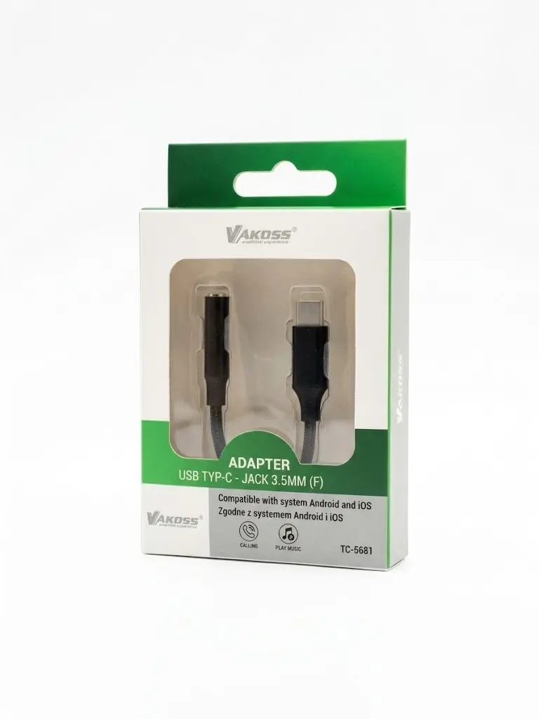 VAKOSS TC-5681K Type-C to 3.5mm Adapter Photo 3