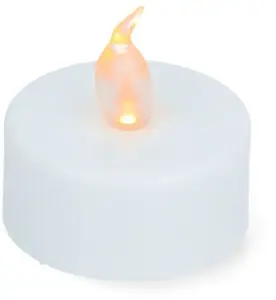 LED Tealight Candle Lights BambuLab KC008 — warm yellow, 12 pcs, 37.2×36.6 mm