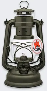 Feuerhand 276 Olive storm lantern — Feuerhand kerosene oil lamp model 276