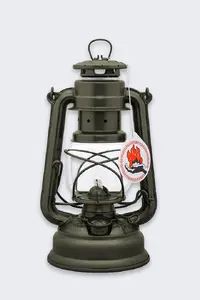 Feuerhand 276 Olive vētras petrolejas lampa — kerosīna naftas lampa modelis 276