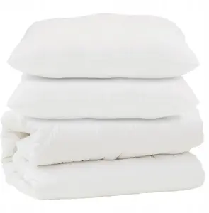 Duvet and Pillow Set VidaXL 3 pcs White Microfiber 200 x 200 cm