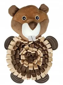 Plush Beaver Snuffle Mat Toy Yarro International Y0095 — scent-enrichment snuffle toy 30 cm