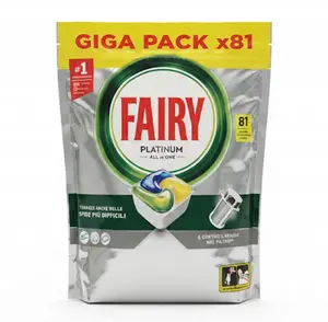 Капсулы для посудомоечной машины Procter FAIRY Platinum All in One Lemon — 81 шт.