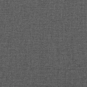 Gulta ar atsperu matraci VidaXL 160 x 200 cm tumši pelēks audums Lumarko