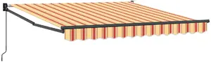 Awning VidaXL model 3330259 yellow and orange polyester 350 x 250 x 165 cm