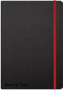 Notebook Oxford business journal hard cover A5 — Oxford N'RED, black